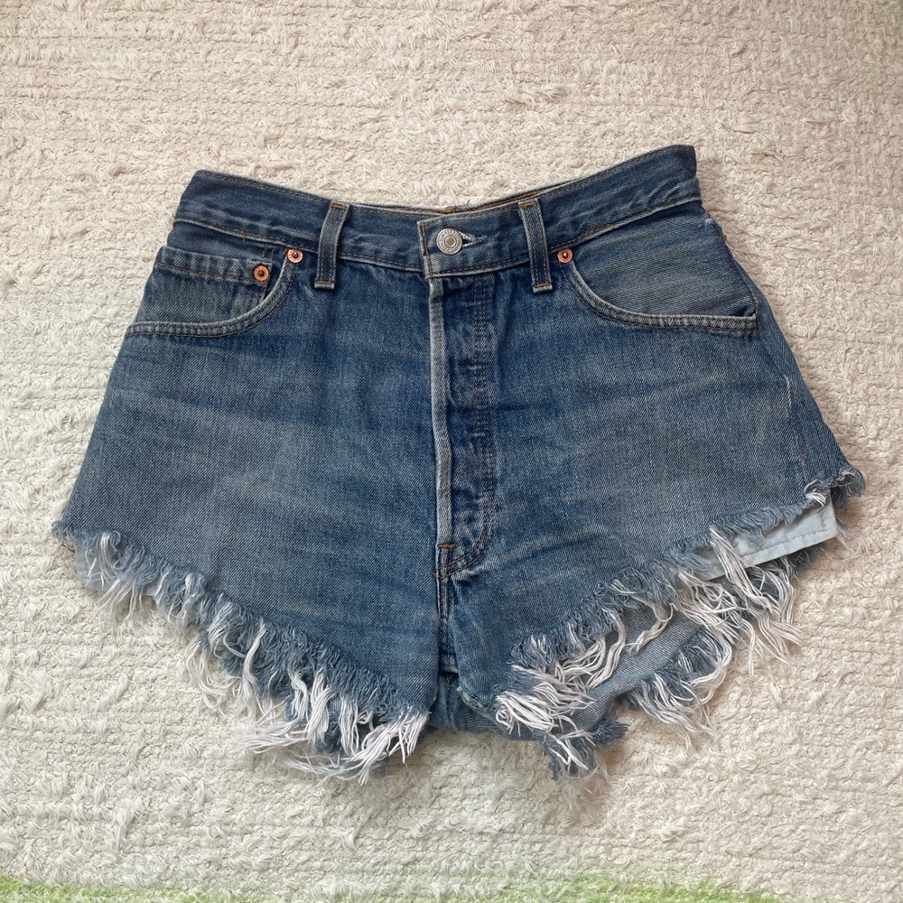 Levi's High-Waisted Cut-Off Denim Shorts